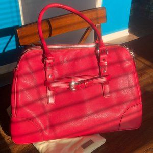 Large Pink Tumi Satchel